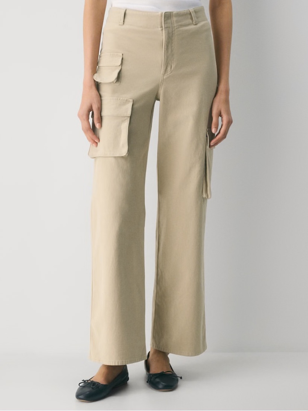 Wilfred Khaki Straight-Leg Cargo Pants